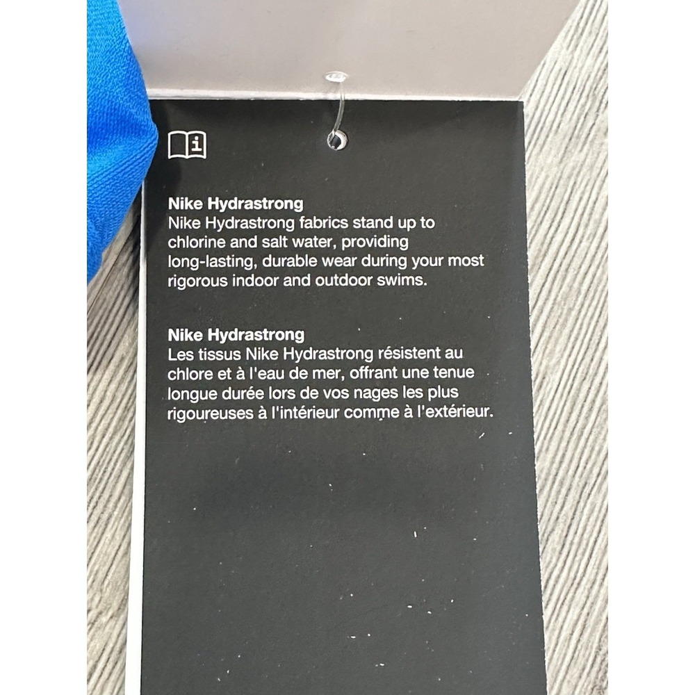 Nike Hydrastrong Women's Blue Bikini Swimsuit Top Size Large NWT MSRP: $40 - Picture 5 of 9